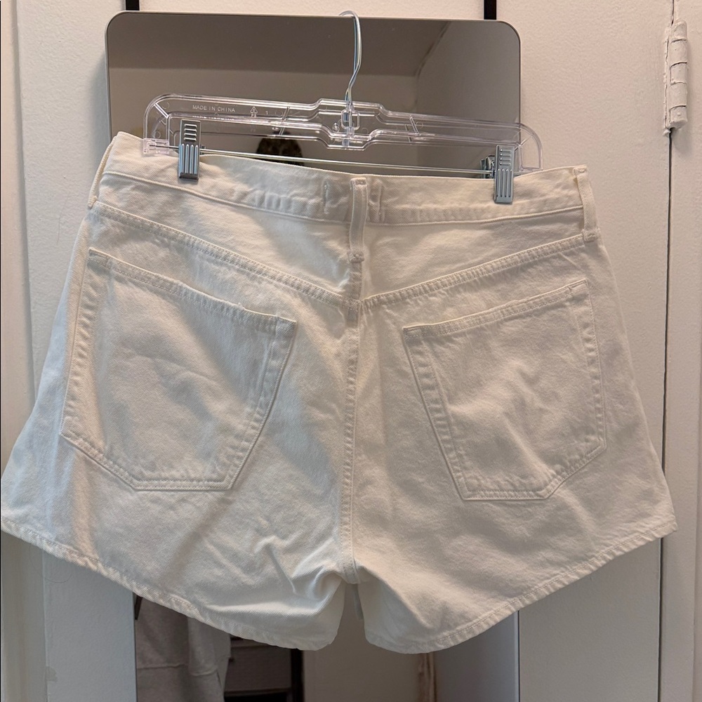 Agolde Off-White Jean Shorts - Picture 4 of 4